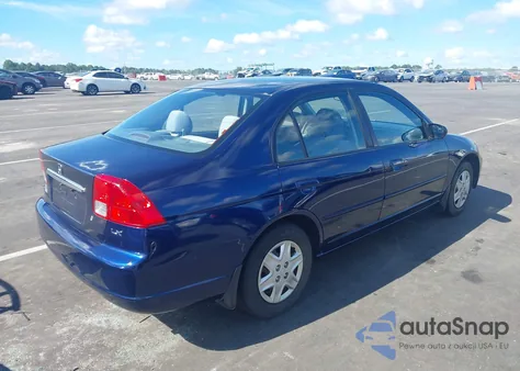 2003 Honda Civic Lx z USA, uszkodzony, nr VIN 2HGES16543H548674